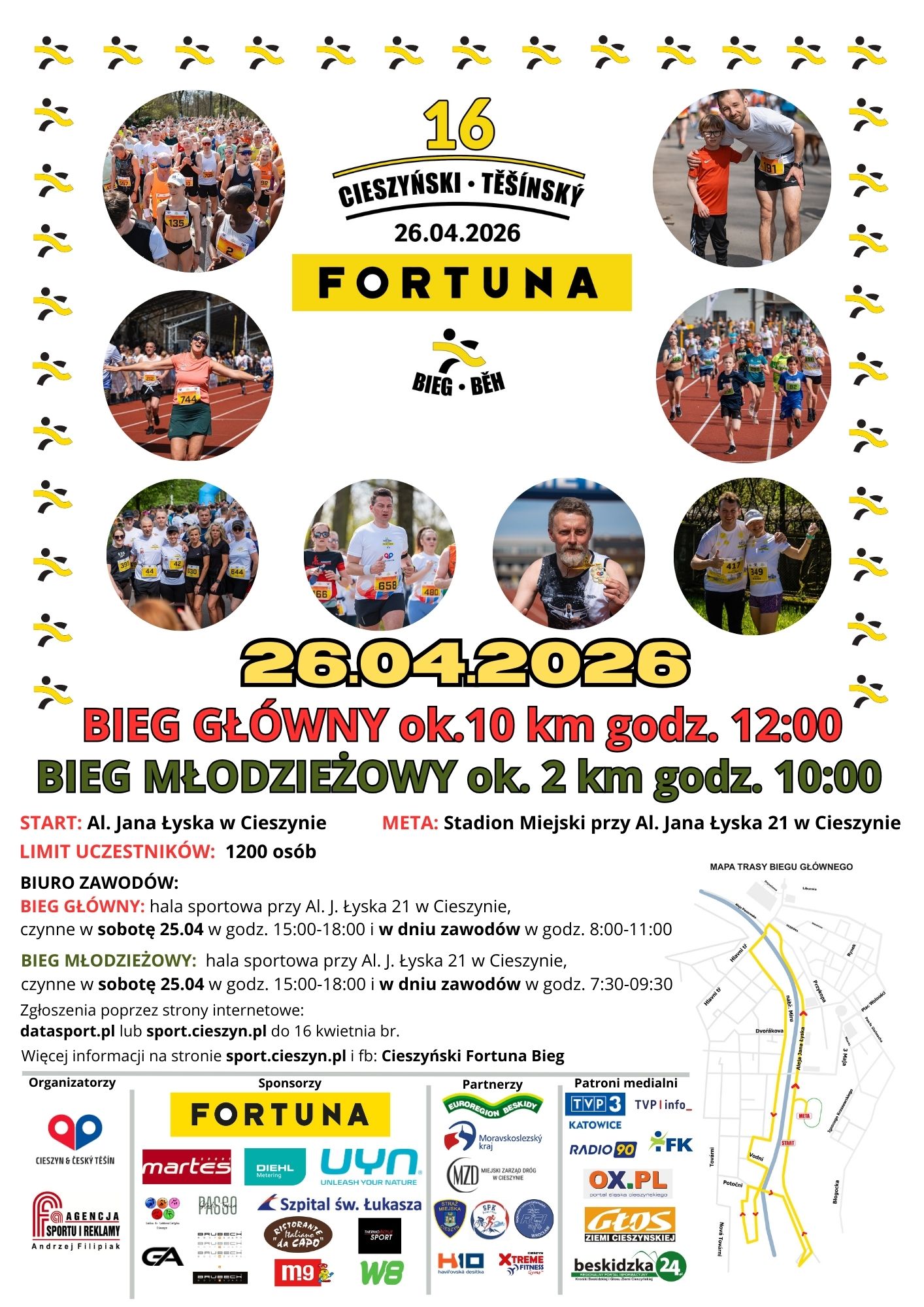 Plakat zapowiadający 16. Cieszyński FORTUNA Bieg.jpg